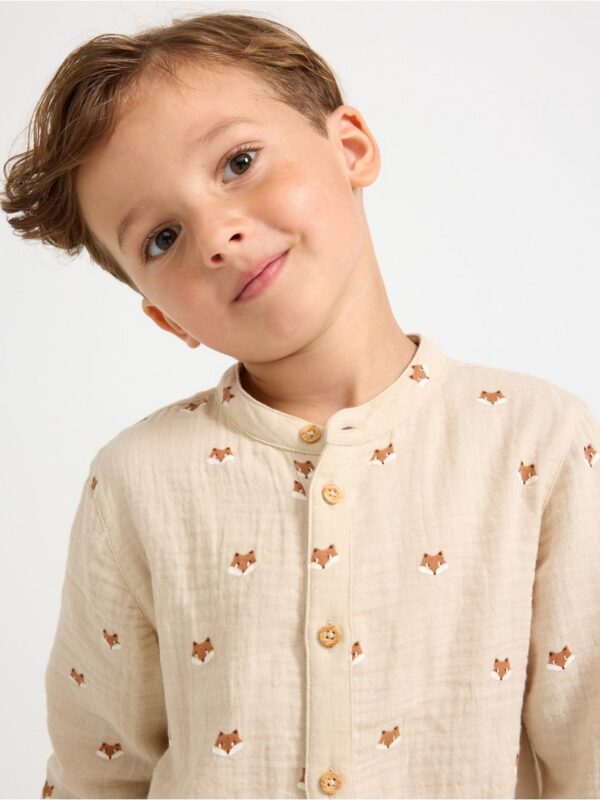 Shirt in cotton gauze - 3007578-7458