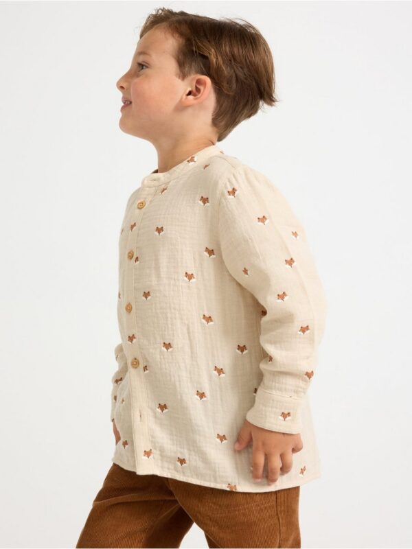 Shirt in cotton gauze - 3007578-7458