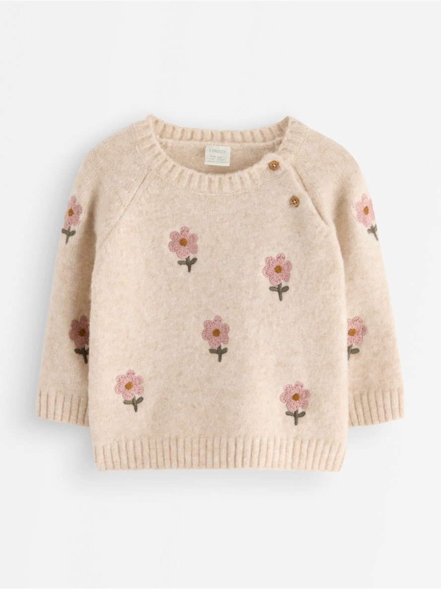 Dzemper – Knitted jumper with embroidery