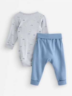 Set - wrap bodysuit and joggers - 3007617-8403