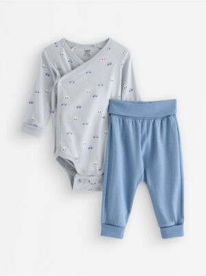 Set - wrap bodysuit and joggers - 3007617-8403