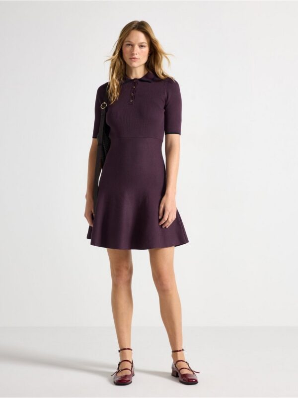 Fine-knit mini dress - 3007705-6940