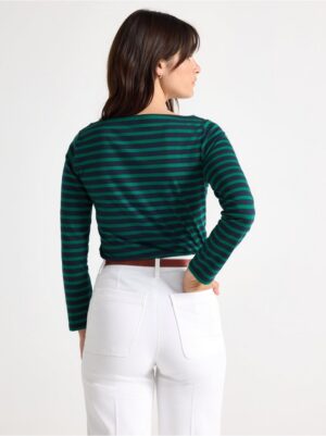 Striped cotton top - 7978259-2192