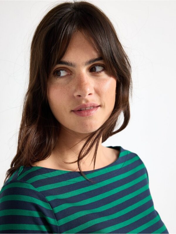 Striped cotton top - 7978259-2192
