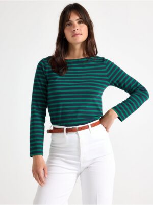 Striped cotton top - 7978259-2192