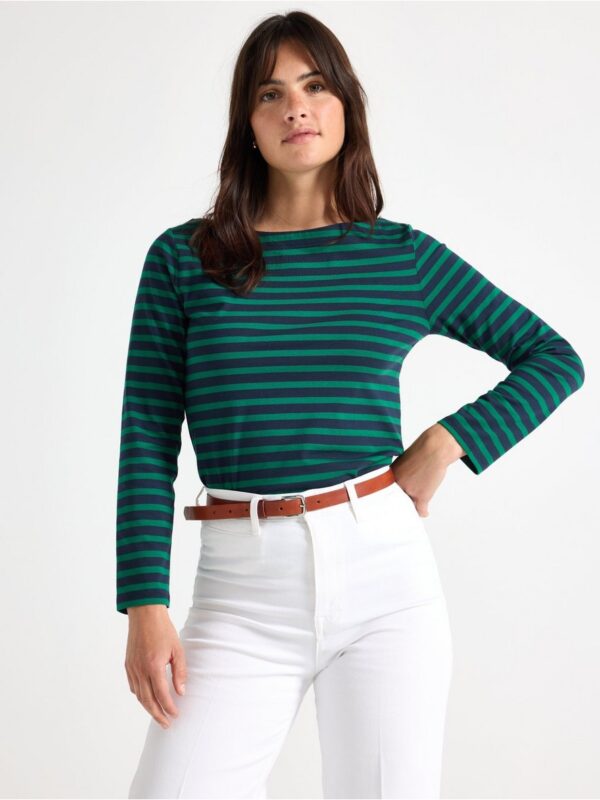Striped cotton top - 7978259-2192