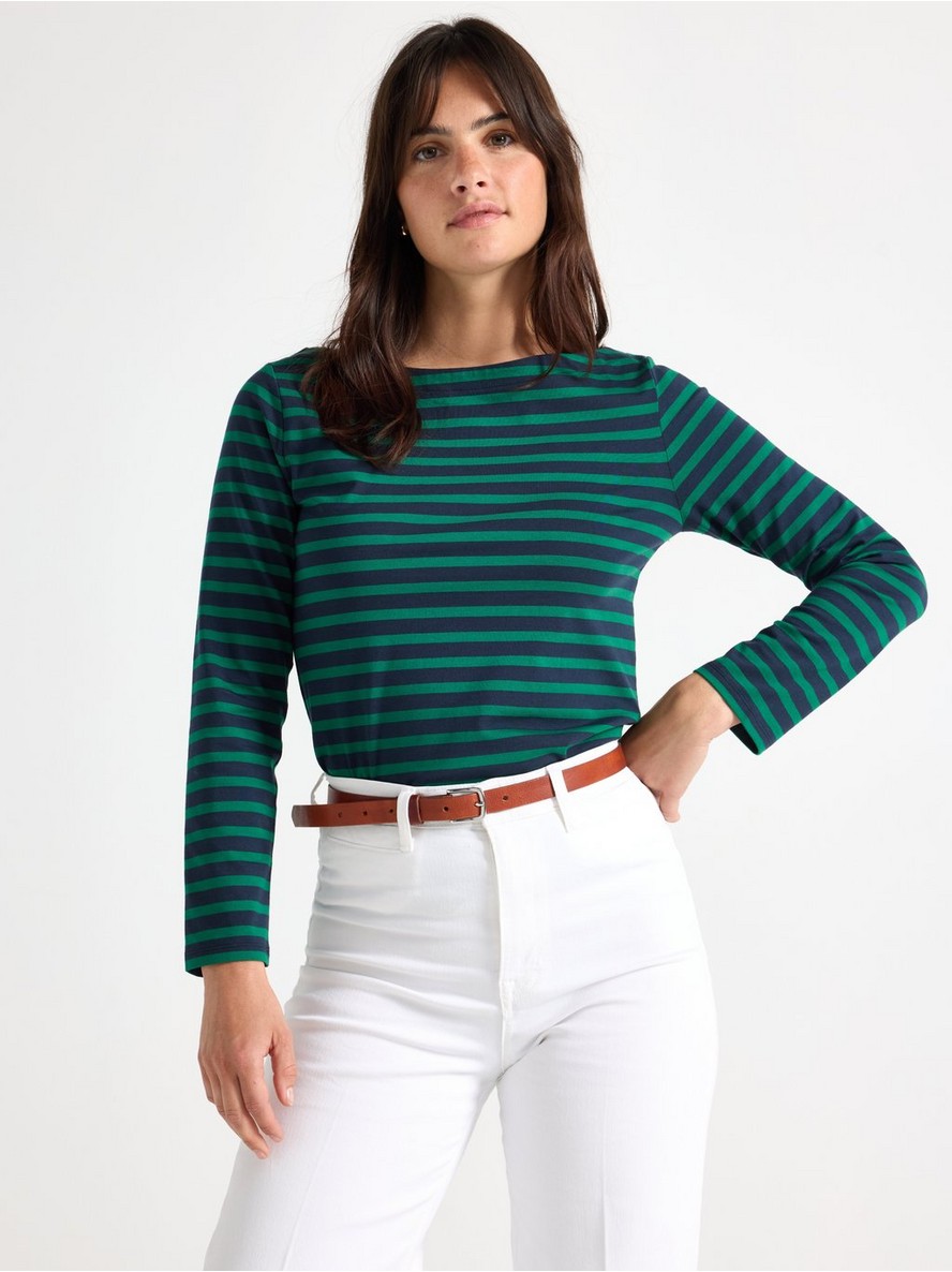 – Striped cotton top