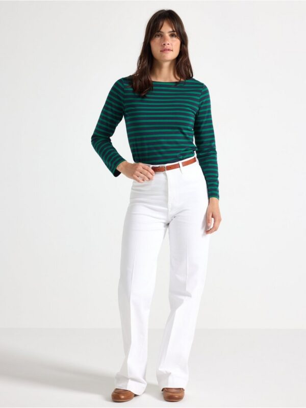 Striped cotton top - 7978259-2192