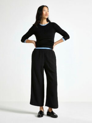 Pantalone - BELLA Straight black trousers 3