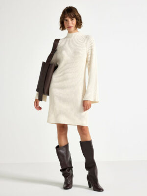 Haljina -mešavina 55% pamuk - Rib-knit mini dress 14