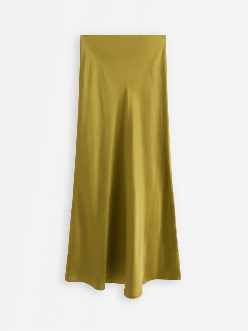 Maxi skirt in satin - 3000038-2118