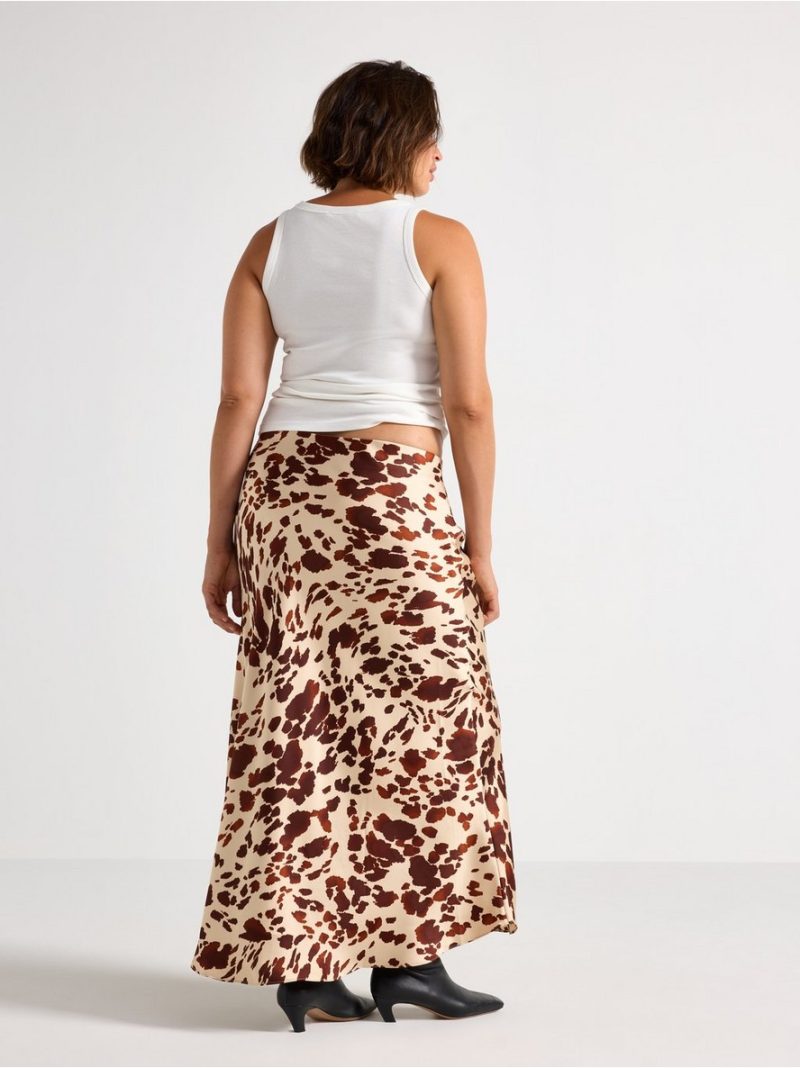 Suknja - Maxi skirt in satin - 3000038-9602