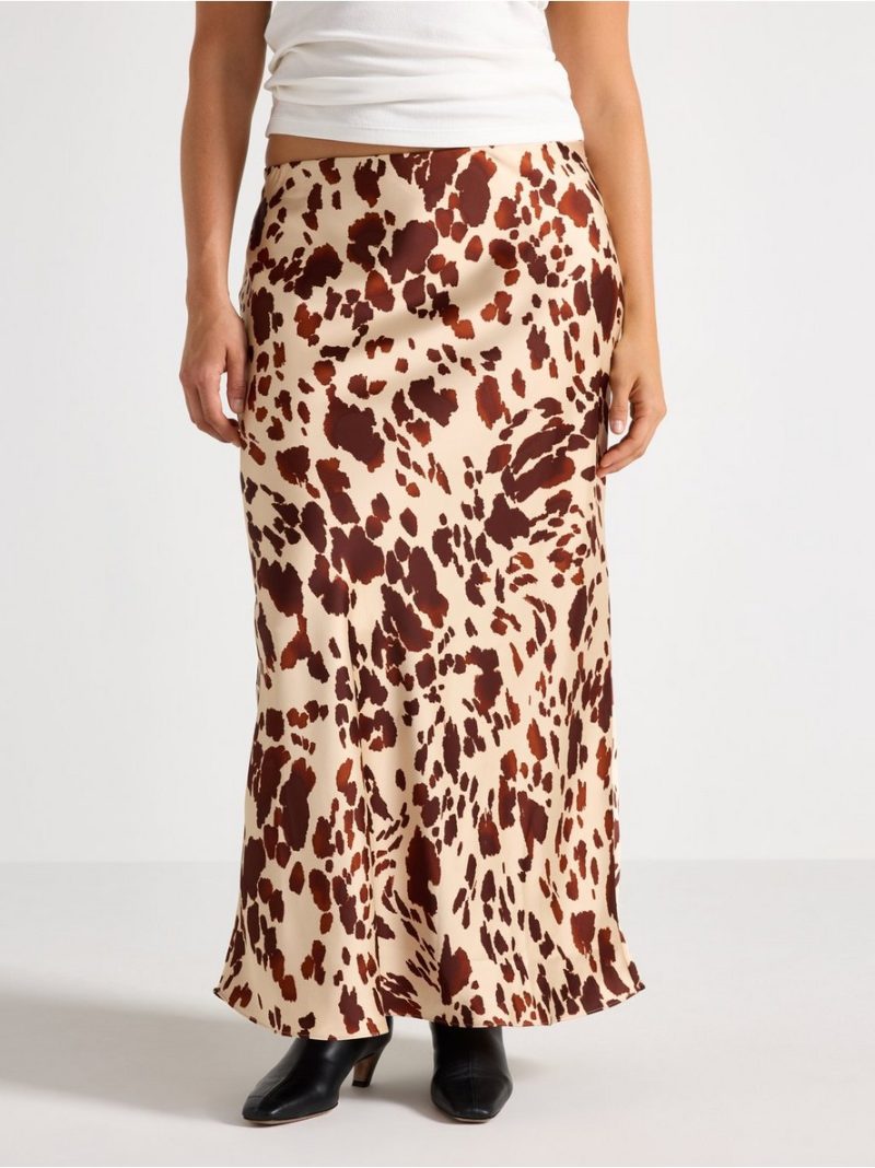 Suknja - Maxi skirt in satin - 3000038-9602