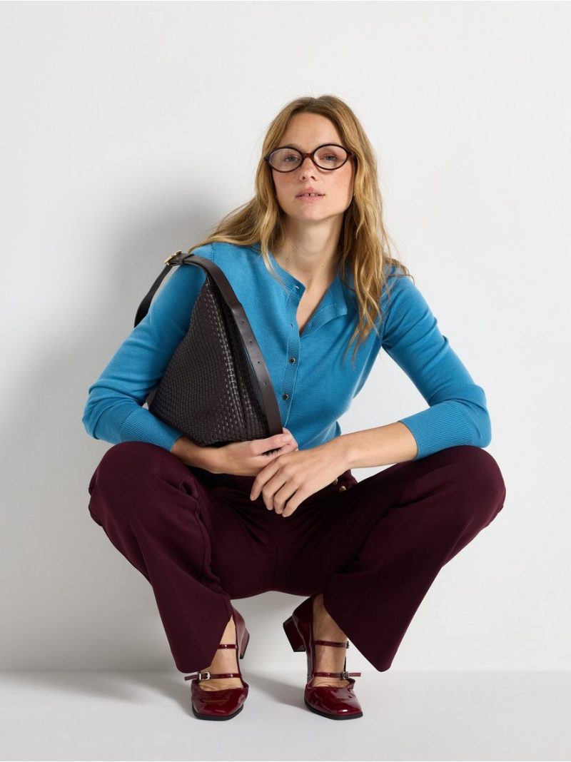 Fine-knit cardigan - 3000084-3155