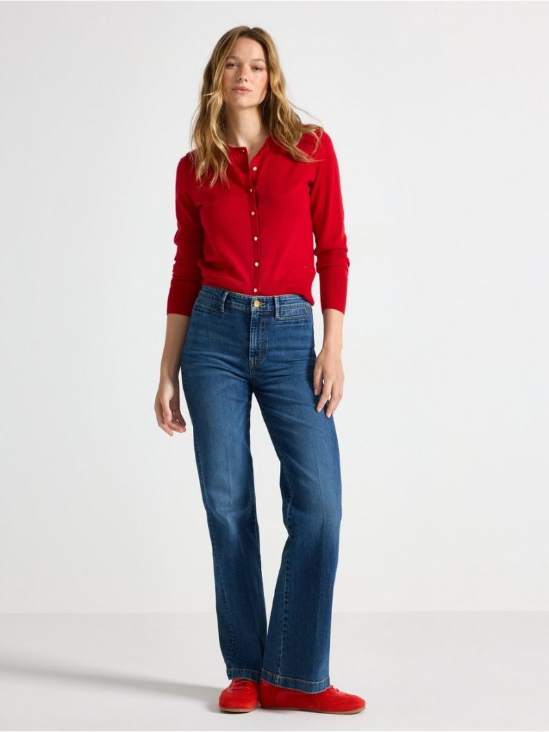 Fine-knit cardigan - 3000084-8668