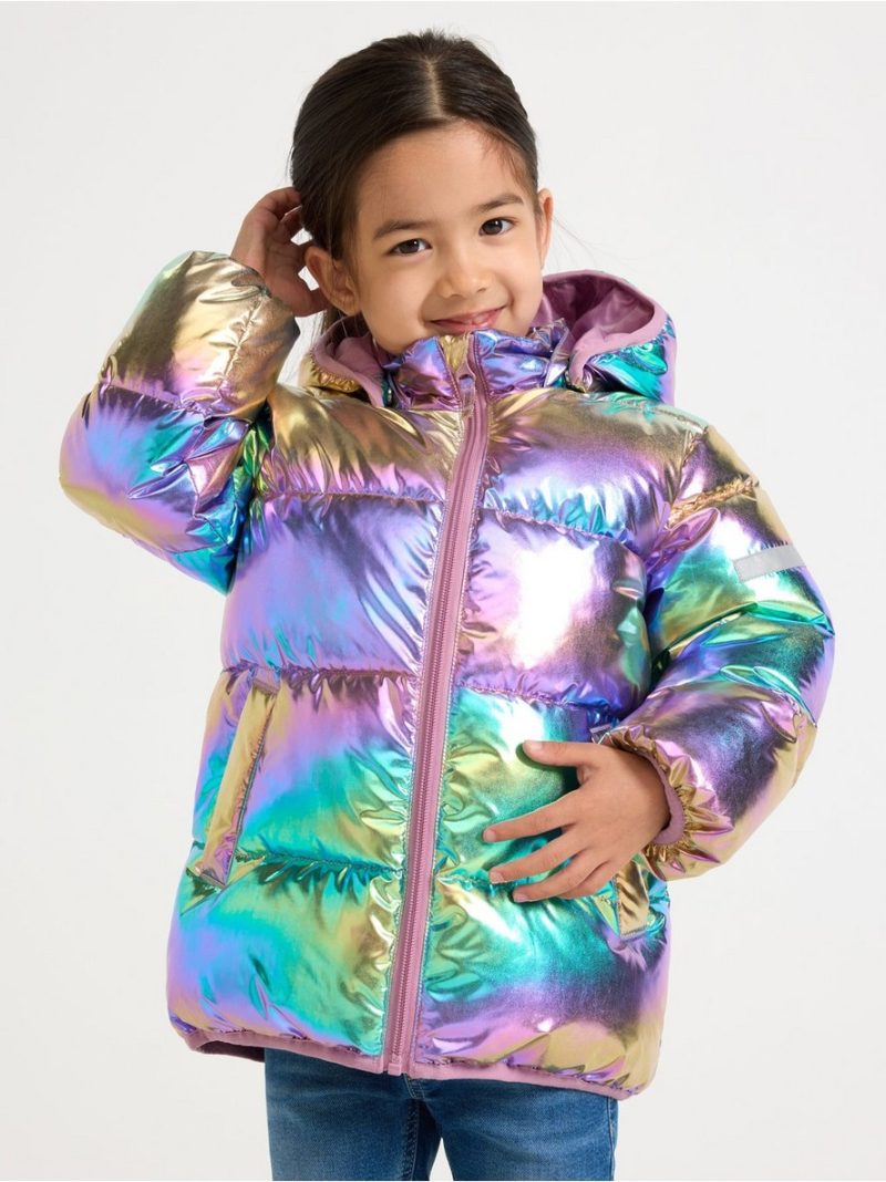 Glossy padded jacket - 3000708-7173