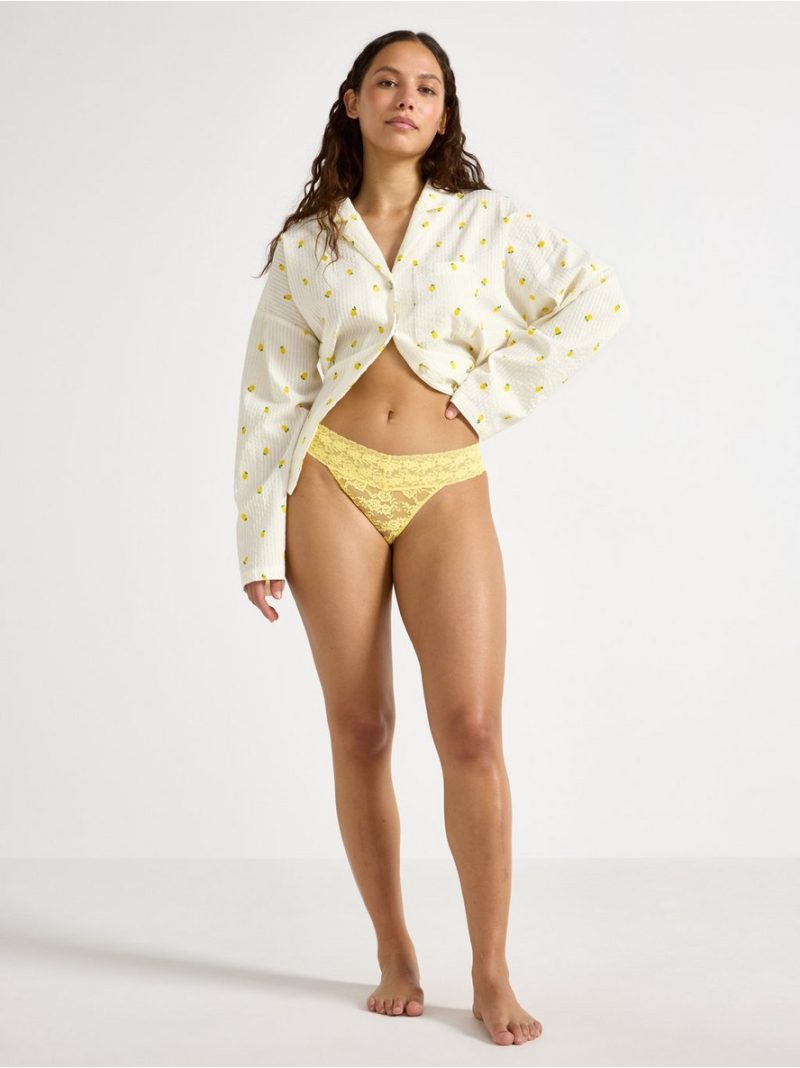 Thong in lace - 3001634-3876