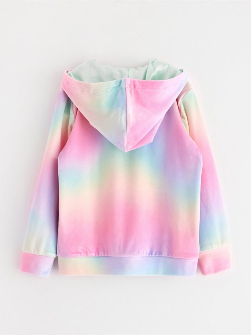 Hoodie in velour - 3001653-6665