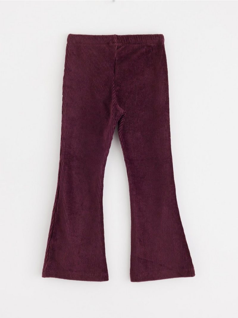 Flared leggings in velour - 3001943-7268