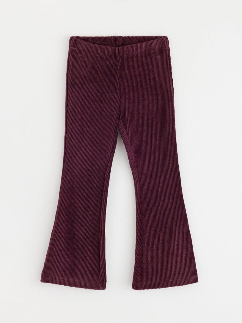 Flared leggings in velour - 3001943-7268