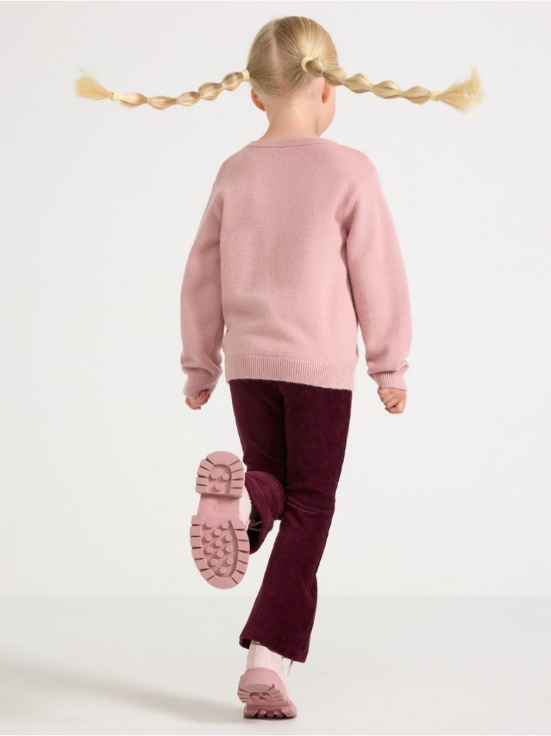 Flared leggings in velour - 3001943-7268