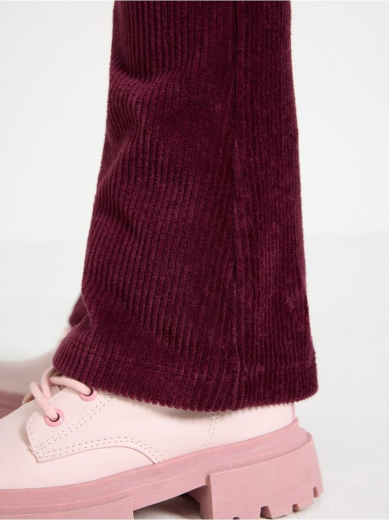 Flared leggings in velour - 3001943-7268