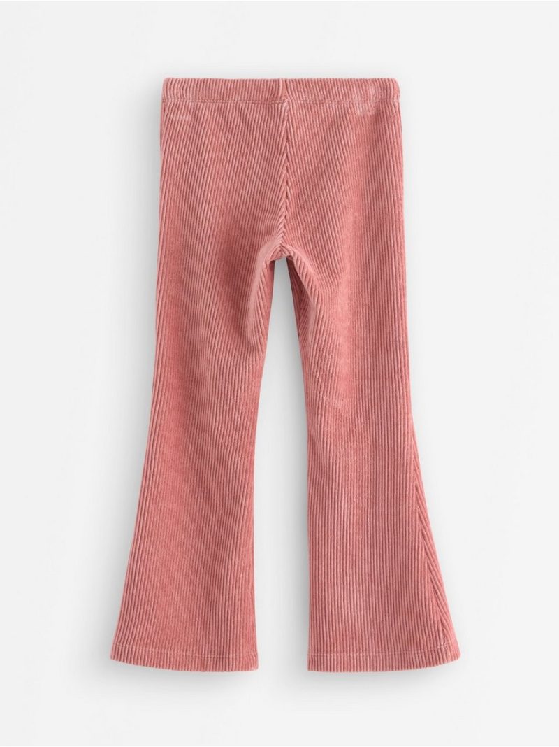 Flared leggings in velour - 3001943-7658