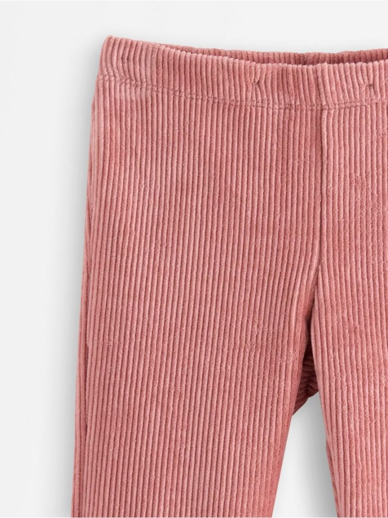 Flared leggings in velour - 3001943-7658