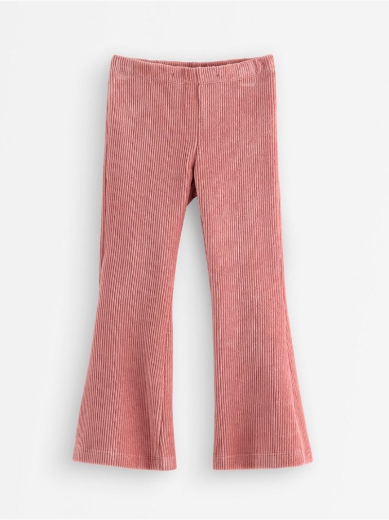 Flared leggings in velour - 3001943-7658