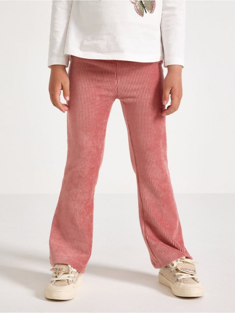 Flared leggings in velour - 3001943-7658