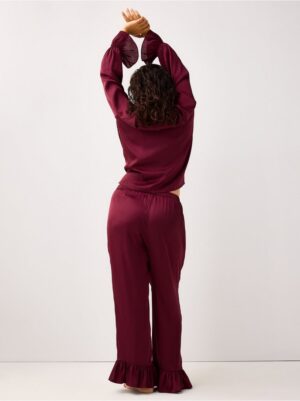 Pyjama trousers in satin - 3002375-9938