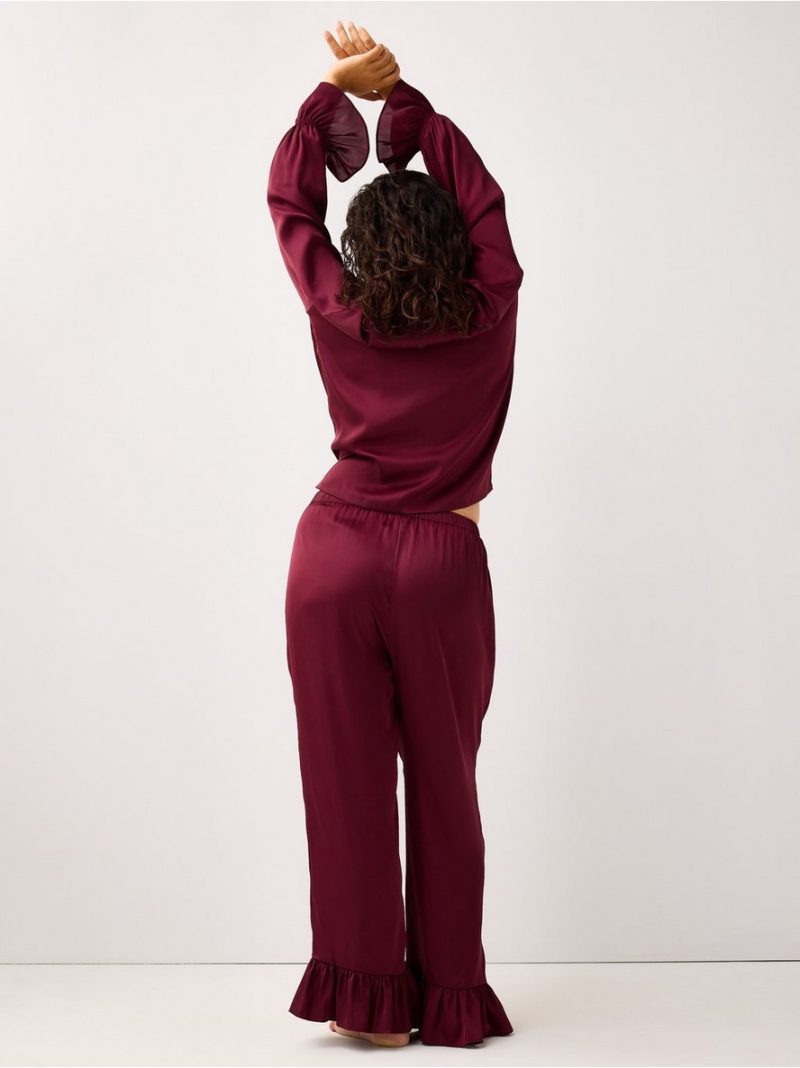 Pidzama donji deo - Pyjama trousers in satin - 3002375-9938