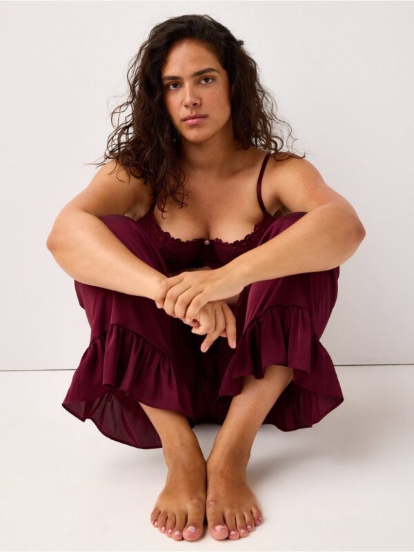 Pyjama trousers in satin - 3002375-9938