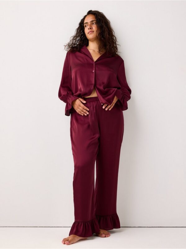 Pyjama trousers in satin - 3002375-9938