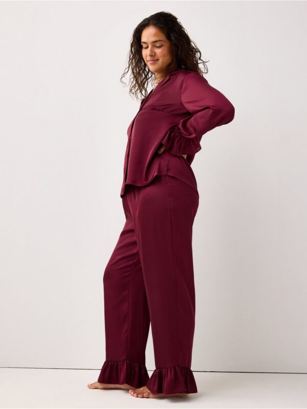 Pyjama trousers in satin - 3002375-9938