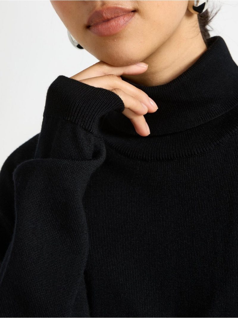 Roll neck jumper in merino wool - 3002571-80