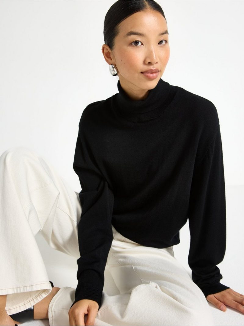 Roll neck jumper in merino wool - 3002571-80