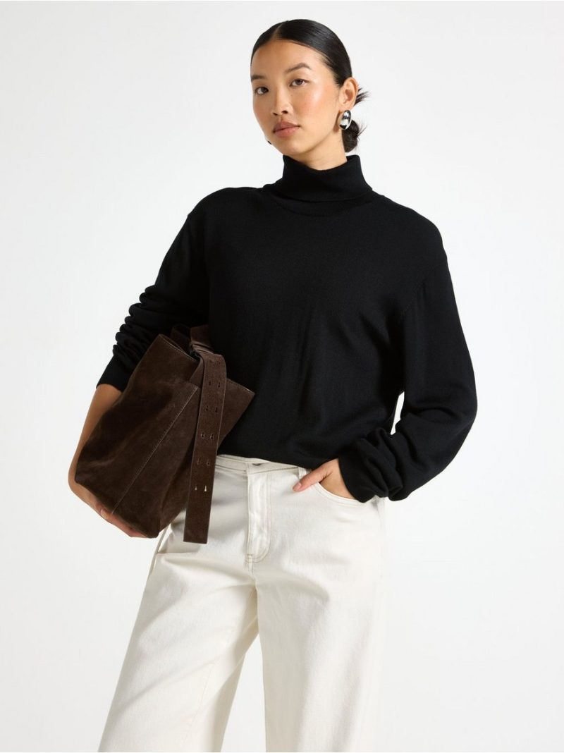 - Roll neck jumper in merino wool Roll neck jumper in merino wool - 3002571-80
