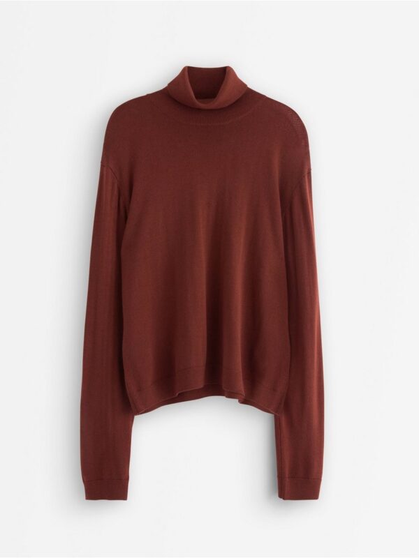 Roll neck jumper in merino wool - 3002571-9701
