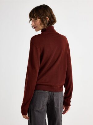 Roll neck jumper in merino wool - 3002571-9701