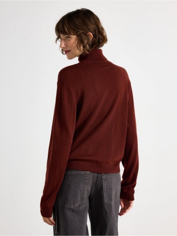 Roll neck jumper in merino wool - 3002571-9701