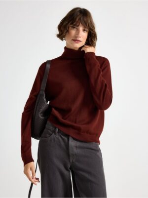 Roll neck jumper in merino wool - 3002571-9701