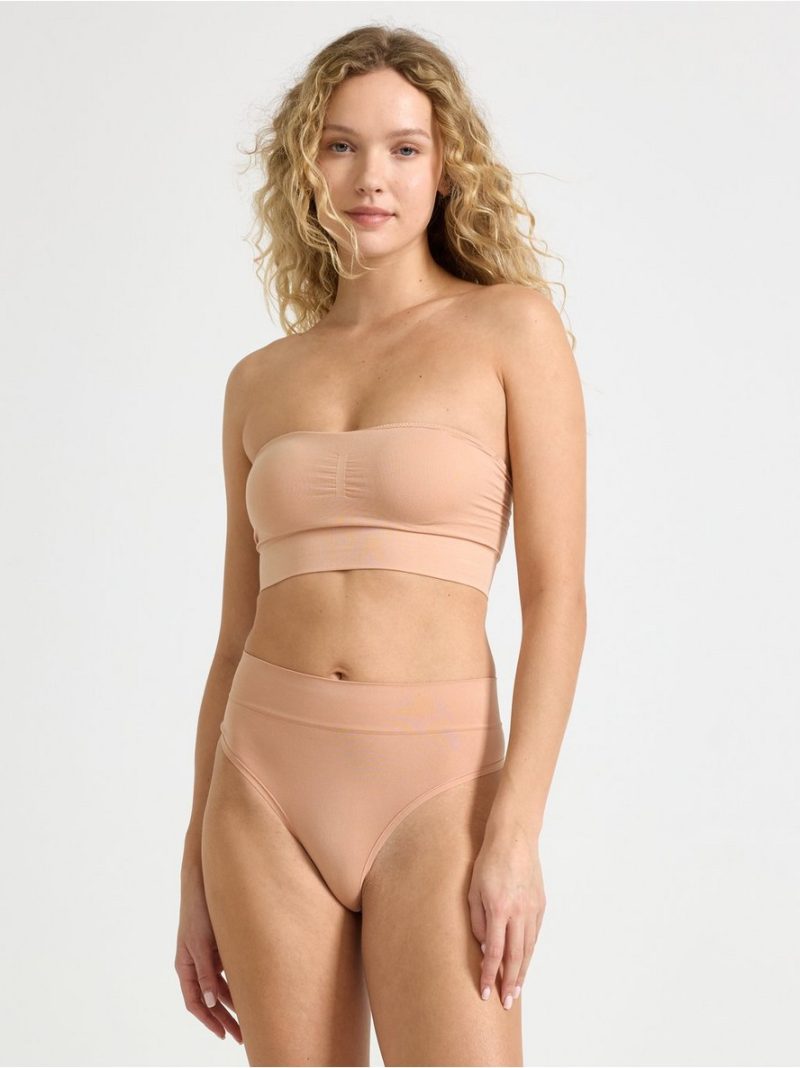 Seamless thong with high waist - 3003337-6793
