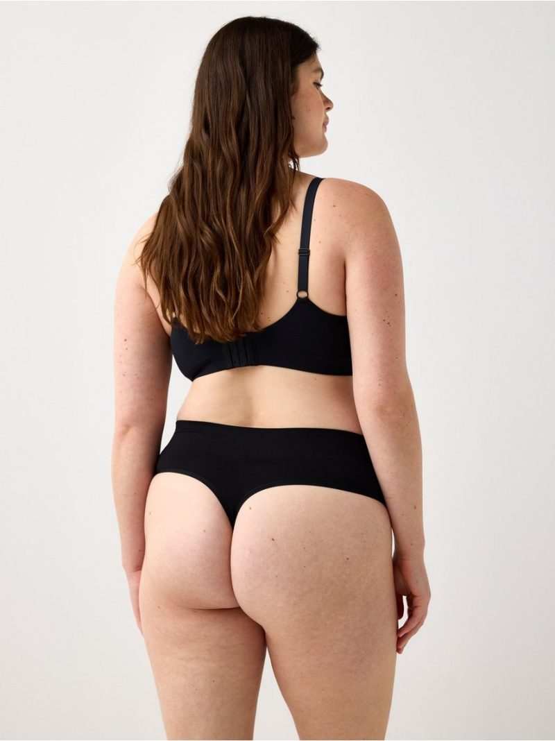 Seamless thong with high waist - 3003337-80