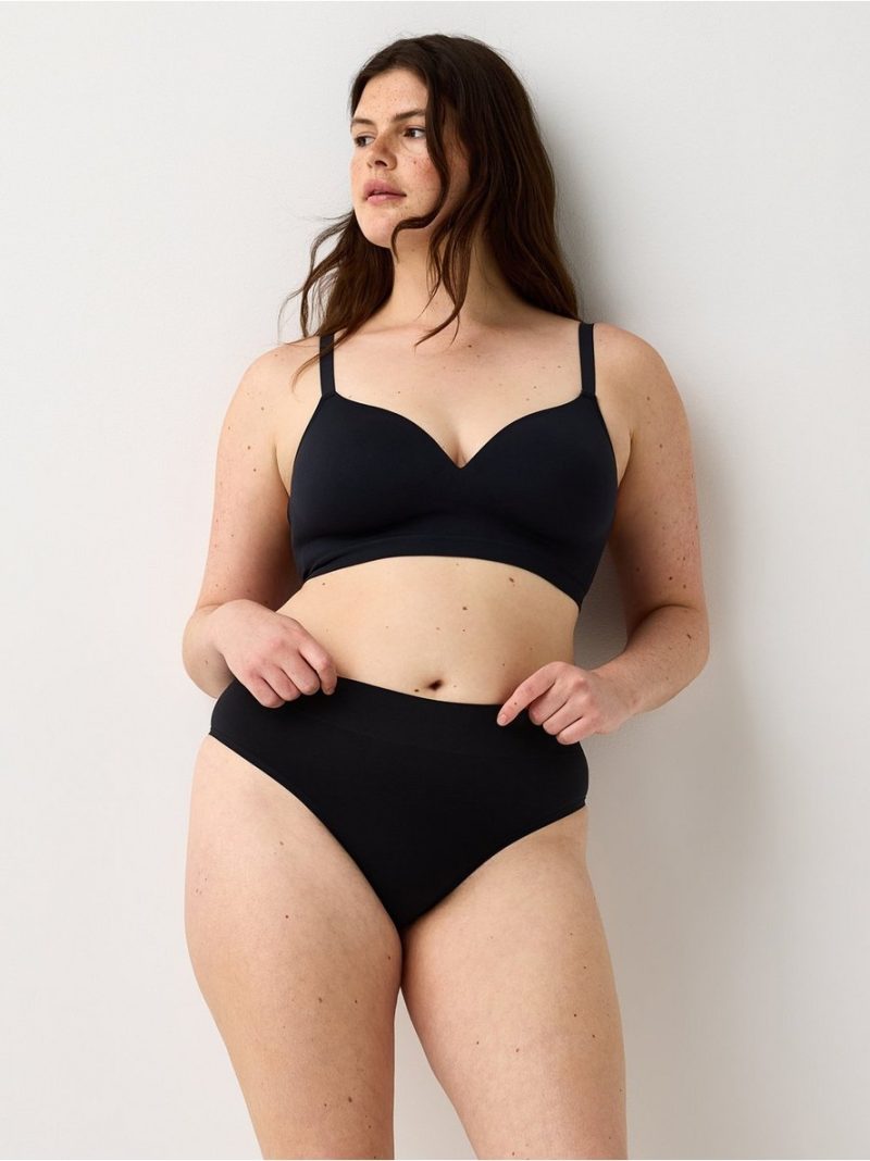 Seamless thong with high waist - 3003337-80