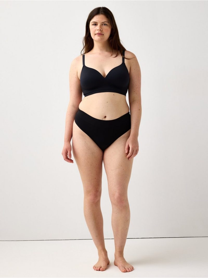 Seamless thong with high waist - 3003337-80