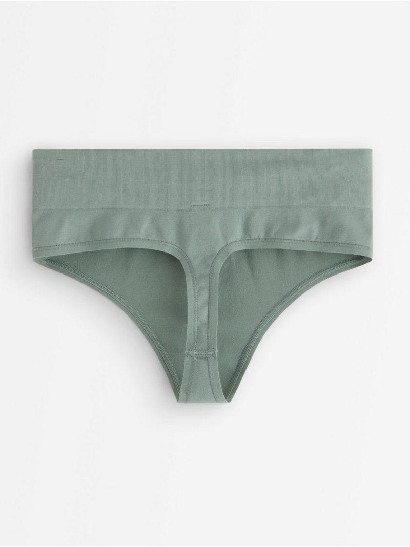 Seamless thong with high waist - 3003337-9002