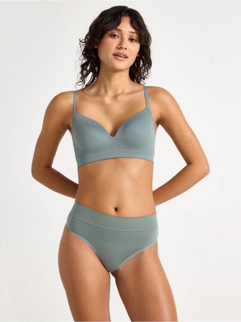 Seamless thong with high waist - 3003337-9002