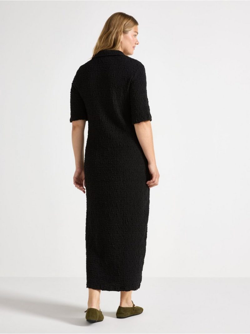 Midi dress in jersey  with collar - 3003756-80
