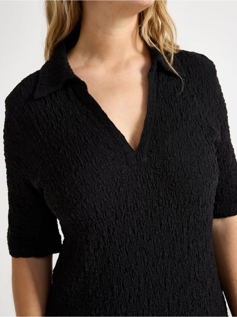 Midi dress in jersey  with collar - 3003756-80